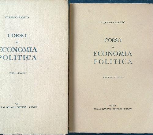 Corso di economia politica 2 voll. - Vilfredo Pareto - copertina