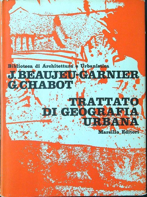 Trattato di geografia urbana - Beaujeu Garnier - copertina