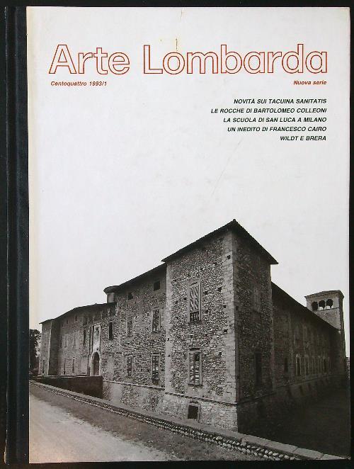 Arte Lombarda n. Centoquattro 1993/1 - Maria Luisa Gatti Perer - copertina