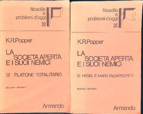 La societa' aperta e i suoi nemici 2 vv - K. R. Popper - copertina