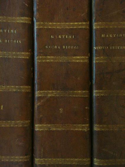 La sacra bibbia + nuovo testamento 3 voll. - copertina