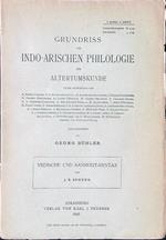 Grundriss der Indo-Arischen Philologie und Altertumskunde