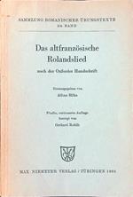 Das  Altfranzosische Rolandslied Nach Der Oxforder Handschrift