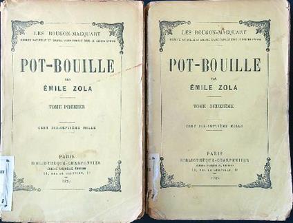 Pot-Bouille 2 tomes - Emile Zola - copertina