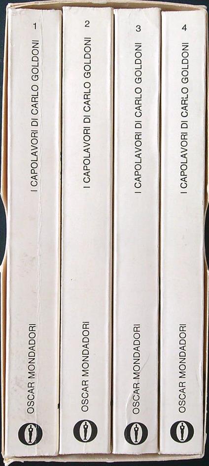 I capolavori di Carlo Goldoni 4 voll. - Carlo Goldoni - copertina