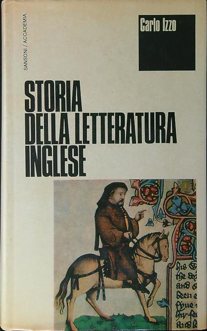 Storia della letteratura Inglese - Carlo Izzo - copertina