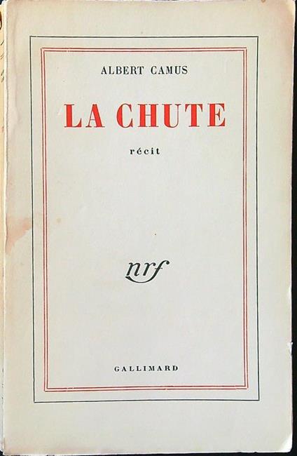 La chute - Albert Camus - copertina