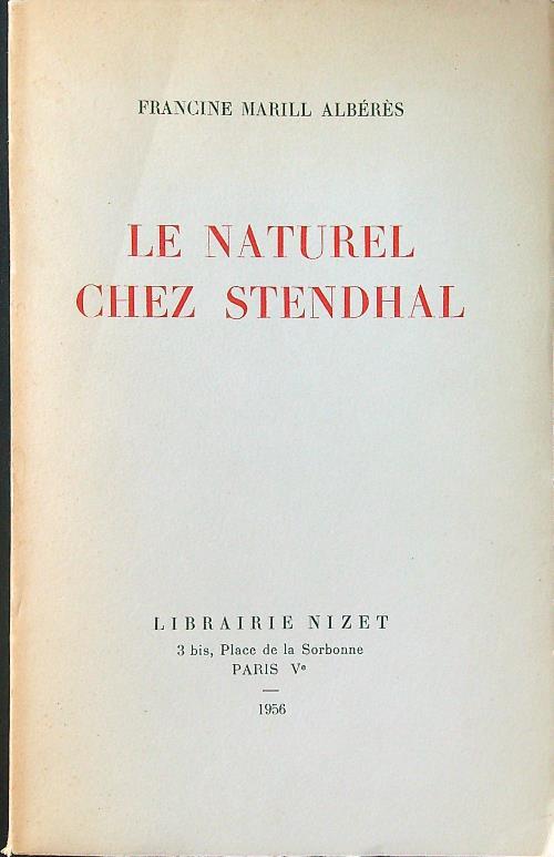Le naturel chez Stendhal