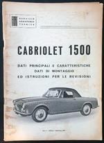 Fiat Cabriolet 1500: dati principali e caratteristiche