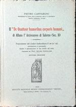 Il De Quattuor humoribus corporis humani di Alfano I Arcivescovo di Salerno