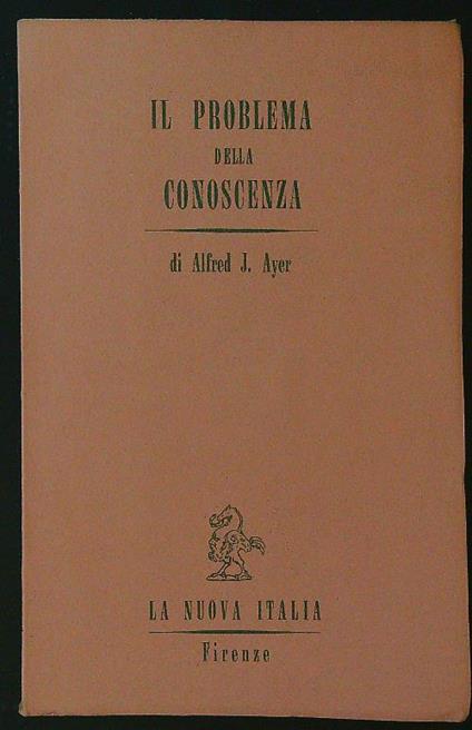 Il problema della conoscenza - Alfred J. Ayer - copertina