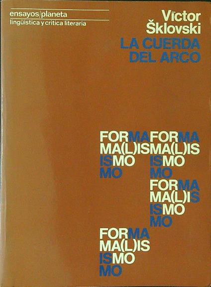 La  cuerda del arco - Victor Sklovski - copertina
