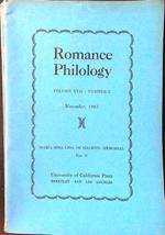 Romance Philology vol. XVII n. 2/November 1963