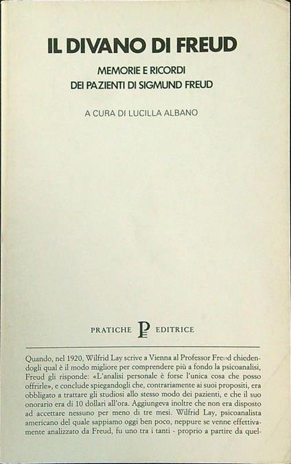 Il  divano di Freud - Lucilla Albano - copertina