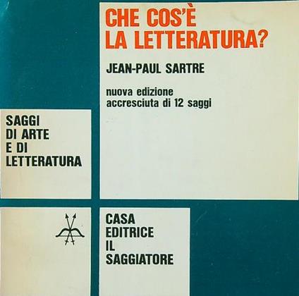 Che cos'è la letteratura? - Jean-Paul Sartre - copertina