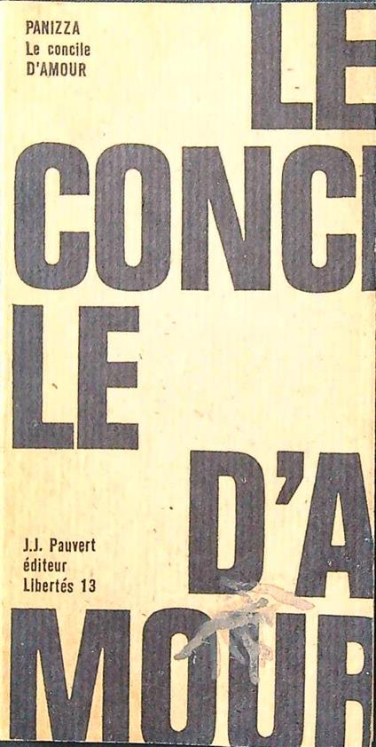 Le concile d'amour - Oscar Panizza - copertina