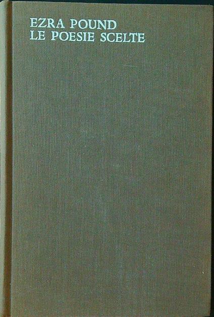 Le poesie scelte - Ezra Pound - copertina