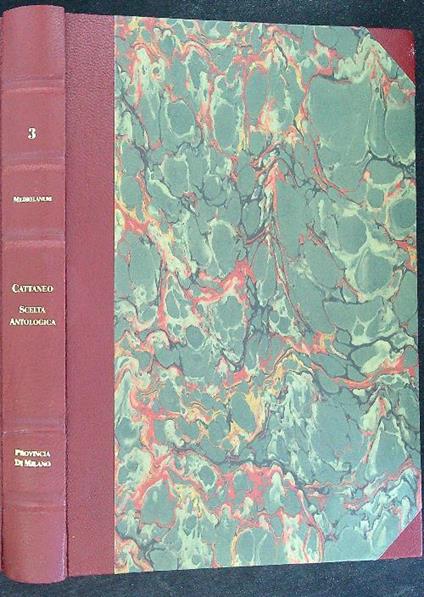 Scelta antologica - Carlo Cattaneo - copertina