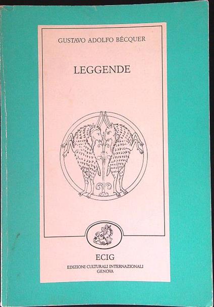 Leggende - Gustavo Adolfo Becquer - copertina