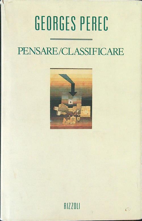 Pensare/classificare - Georges Perec - copertina
