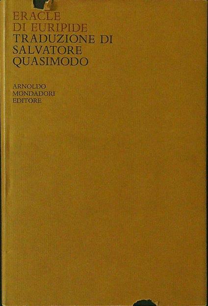 Eracle di Euripide - Quasimodo - copertina