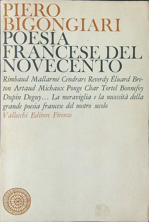Poesia Francese del Novecento - Piero Bigongiari - copertina