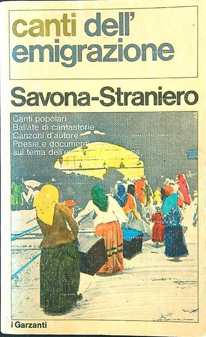 Canti dell'emigrazione - Savona - copertina