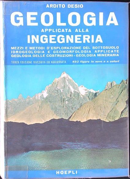 Geologia applicata all'ingegneria - Ardito Desio - copertina