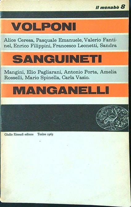 Il menabò n. 8/1965 - Vittorini - copertina