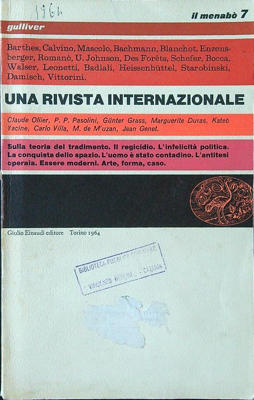 Il menabò n. 7/1964 - copertina