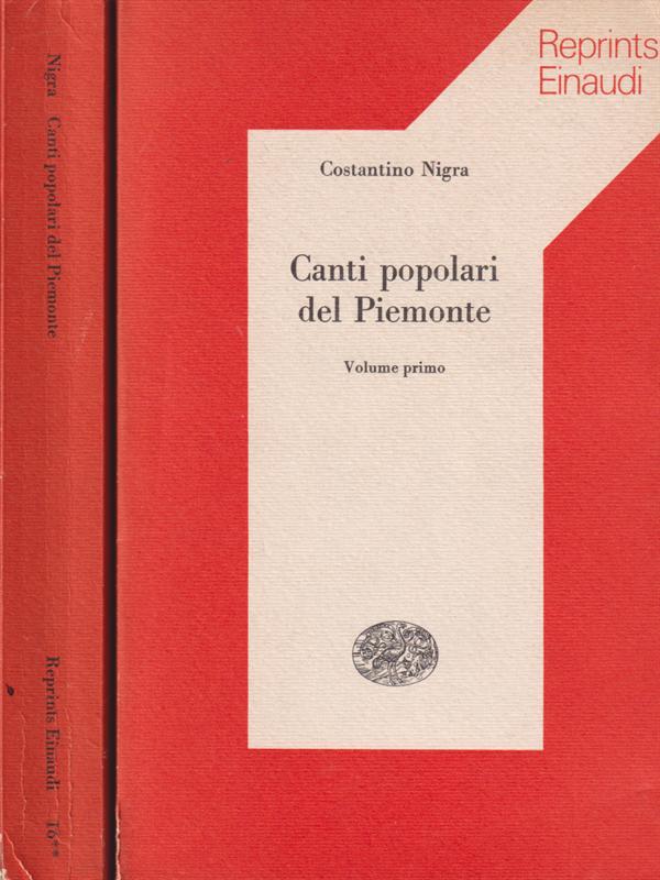 Canti popolari del Piemonte 2 voll.