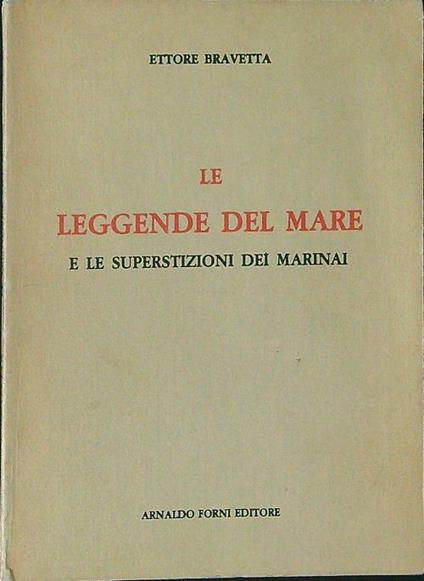 Le  leggende del mare - Ettore Bravetta - copertina