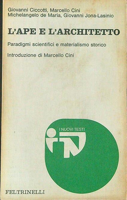 L' ape e l'architetto - copertina