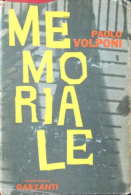 Memoriale - Paolo Volponi - copertina