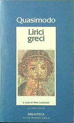 Lirici greci. Con testo a fronte