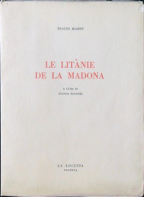 Le litanie de la Madona - Marin - copertina