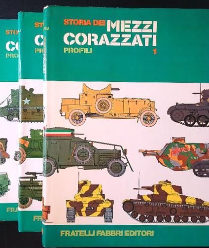 Storia dei mezzi corazzati 3 voll. profili - copertina