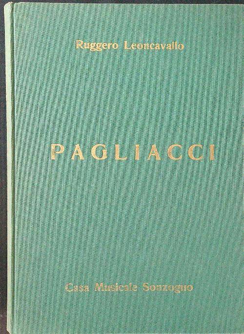 Pagliacci. Riduzione per canto e pianoforte