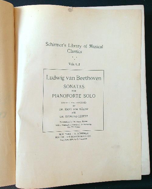 Sonatas for pianoforte solo