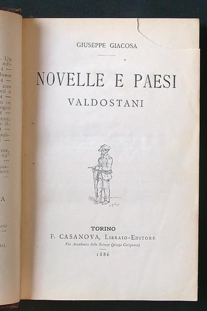 Novelle e paesi valdostani - Giuseppe Giacosa - copertina
