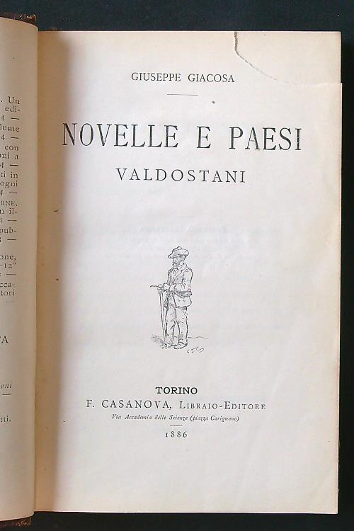 Novelle e paesi valdostani - Giuseppe Giacosa - copertina