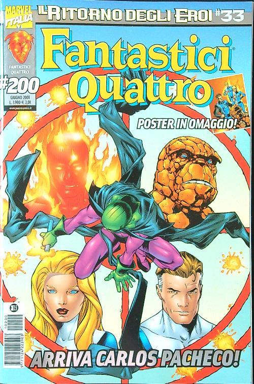 Fantastici Quattro n. 200/giugno 2001 pubblicazione mensile - copertina