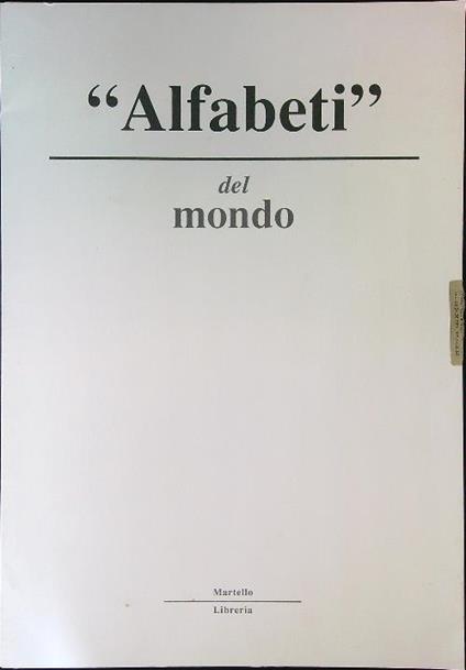 Alfabeti del mondo - copertina