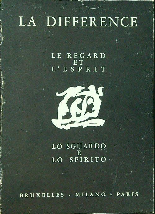 Le  regard et l'esprit Lo sguardo e lo spirito - copertina