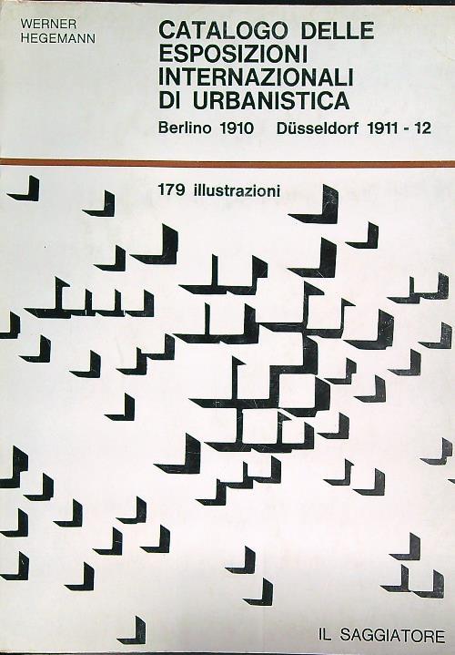 Catalogo delle esposizioni internazionali di urbanistica 1910 - Werner Hegemann - copertina