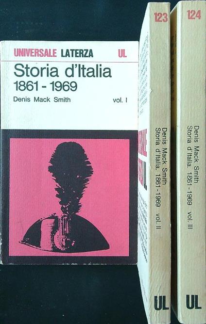 Storia d'Italia 1861-1969 - 3 voll. - Denis Mack Smith - copertina