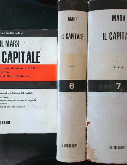 Il capitale 3 voll. - Karl MArx - copertina
