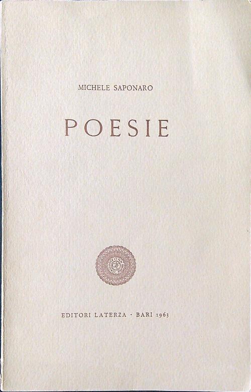 Poesie - Michele Saponaro - copertina