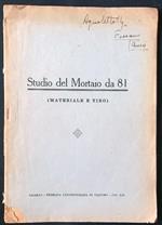 Studio del Mortaio da 81. Materiale e tiro