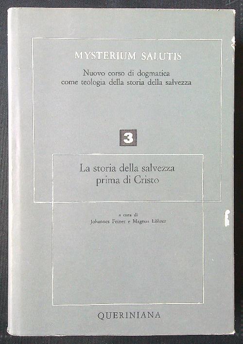 La storia della salvezza prima di Cristo parte I - Feiner - copertina